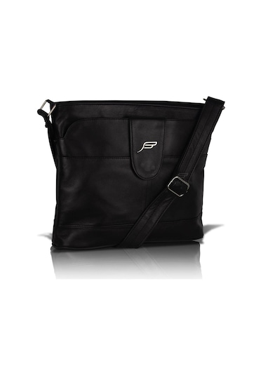 Bavyera Crossbody Hakiki Deri Çapraz Postacı Çanta 29x25 cm