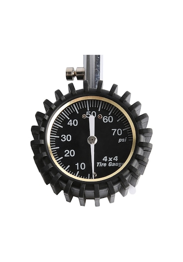 Youtek Metal Mekanik Lastik Basınç Ölçer, 0-60psı, Gece Işığı İle Okunabilir, Ev Ve Motosiklet İçin Taşınabilir Sigorta Gereci