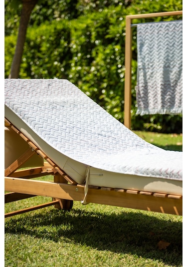 Menderes Home Cotton Collection Bukle Plaj Havlusu Saçaklı Mavi