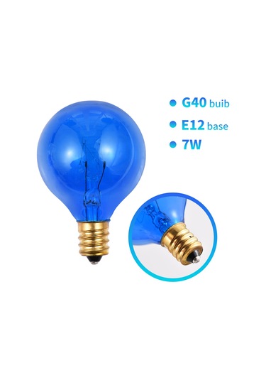 Skycity G40 Tungsten Ampuller 25 Adet - 5 Renkli, Ip44 Su Geçirmez, 220-240v 7w, E12 Bağlantı, Ev Bahçe Dekorasyon Işıkları
