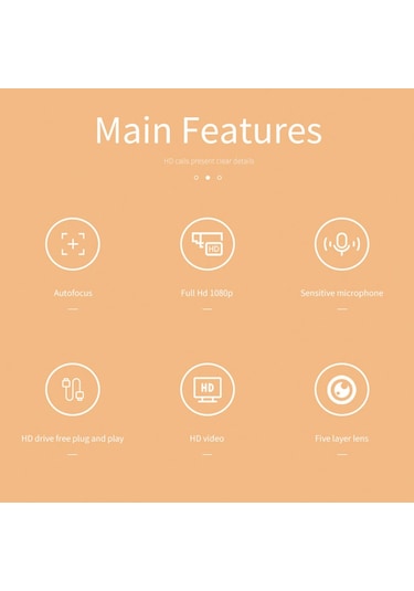 Suntek PC İçin Mikrofonlu Otomatik Odaklamalı Hd Web Kamerası