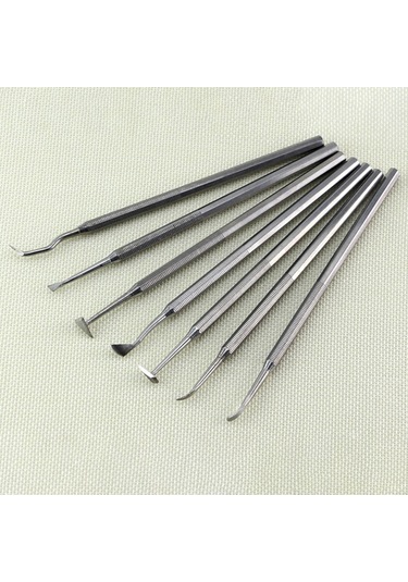 Suntek 7 Adet Kil Aracı Heykel Bıçağı Modelleme El Aleti