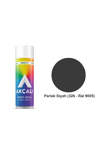 Akçalı Sprey Boya Parlak Siyah