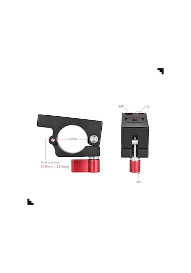 Andoer D5175 25mm Çubuk Kelepçe Tutucu