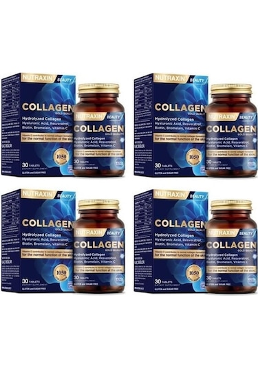 Nutraxin Collagen Hidrolize Kolajen 30 Tablet 4 Adet