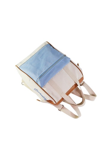 "rakuten Nakış Sınıfı Kanvas Omuz Çantı-mavi Mavi