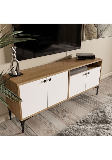 1548 Artemıs 139 Cm Tv Ünitesi Sepet-beyaz