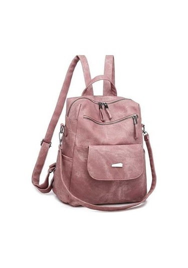 Maoyaya Pembe Kadın Sırt Çantası Zl0290 - Zhenli Siyah