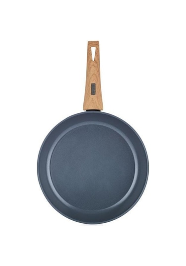 Schafer Seramik Tava 24 Cm Yanmaz Yapışmaz Yüzey Cam Kapaklı Siyah