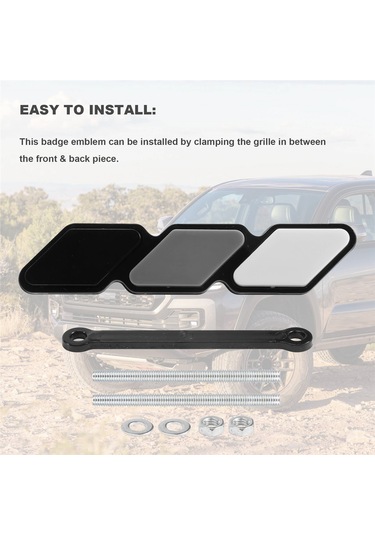 Synodicmonth Toyota Tacoma 4runner Highlander İçin Üç Renkli Ön Izgara Rozet Amblemi