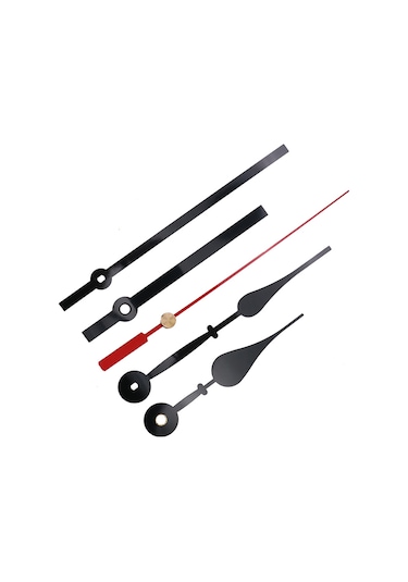 Ranyeek 2 Adet Siyah Saniye İğnesi İle Metal Saat Parçaları, Dayanıklı I-eksenli Ve Yüksek Torklu Kvartz Saat Motoru Tamiri İçin Kutulu Set