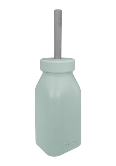 Oioi Şişe + Pipet 200ml River Green / Powder Grey