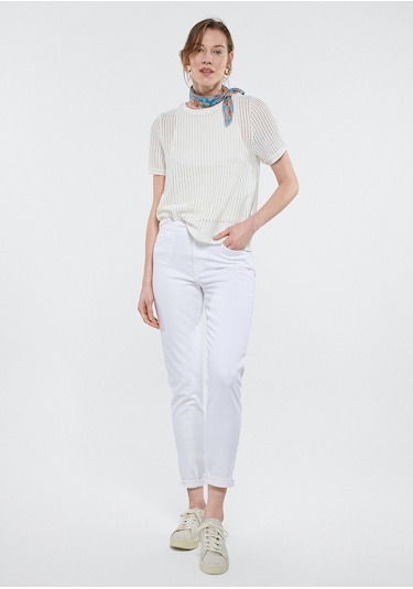 Mavi - Cindy  Beyaz Everyday 90S Jean Pantolon 100277-81362 Beyaz