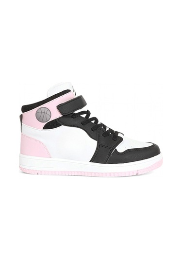 Kidessa 1517 Anatomik Taban Unisex Çocuk Ve Genç Boğazlı Sneakers Siyah Pembe