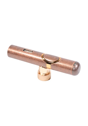 Parmida Tek Torch Pürmüz Delicili Bronz Metal Puro Çakmağı - Tr9518