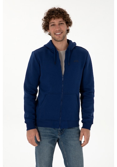 U.s. Polo Assn. Erkek İndigo Hırka Örme 50313755-vr028 İndigo
