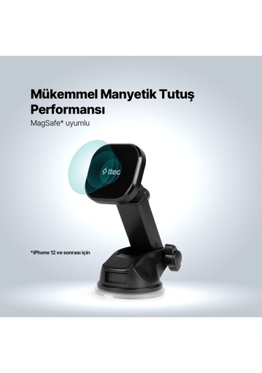 Ttec 2tt35 Easy Drive Flex M Araç Içi Magsafe Uyumlu Telefon Tutucu