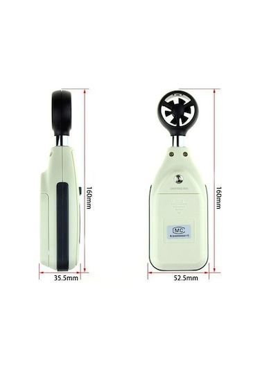 Benetech Thr186 Termometreli Hava Akım Ölçer Anemometre