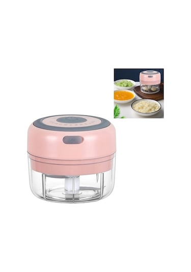 Dancemonkey Cbtx Mini Sarımsak Soyma Makinesi, Paslanmaz Çelik, Usb Şarj Edilebilir, Kırma Cihazı, Pembe Pembe