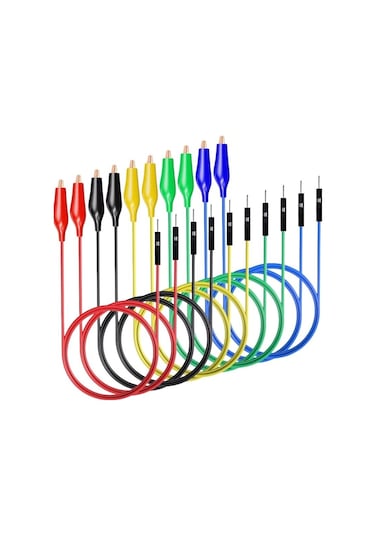 P1533 Erkek Jumper Kablo - Krokodil Dönüştürücü Kablo - 10 Adet