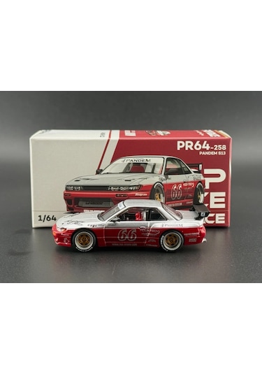 Pop Race Pandem Silvia S13 Moontech Red 258 1/64