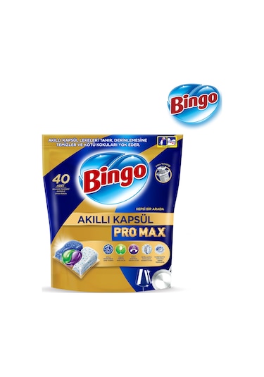 Bingo Akıllı Kapsül Pro Max Bulaşık Makinesi Deterjanı 40 Tablet