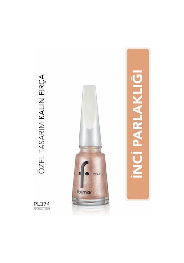 Flormar Pearly Yarı Şeffaf Sedefli Parlak Oje PL374 Crystal Light
