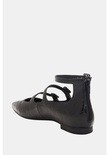 Katy Perry The Confidant Mary Jane Kadın Siyah Toka Fermuar Detaylı Babet Siyah