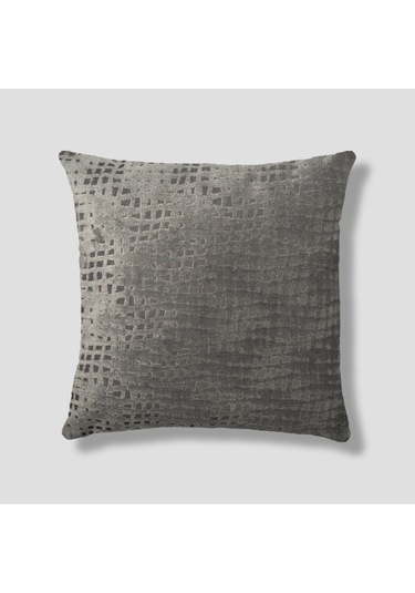 Sezyon Riva Desenli 50 50 Zeytin Grisi Kırlent Kılıfı Zeytin Grisi