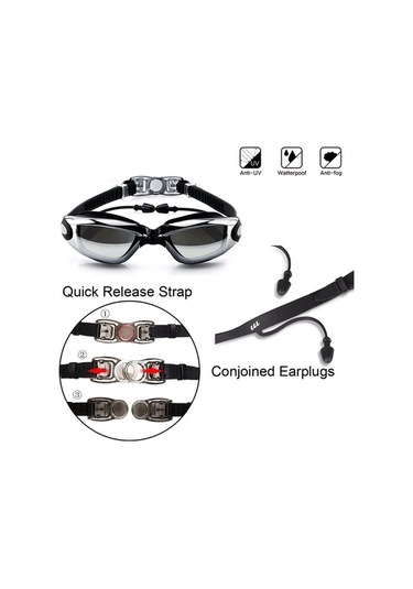 Artfulabode Yüzücü Profesyonel Gözlüğü Bonesi +yüzücü Ja Siyah