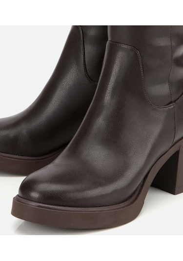 Hotiç Kadın Kahverengi Yüksek Topuklu Çizme 01cıh315220a480 01cıh315220a480 Kahverengi