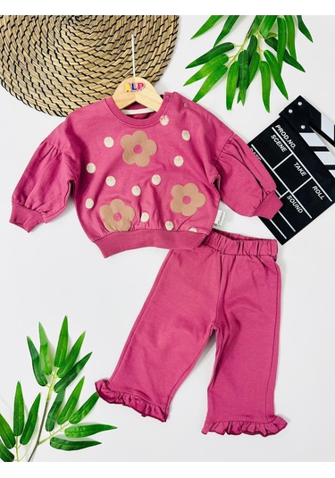 Angola Papatyalar Omuzdan Çıtçıtlı 2 Li Takım Mürdüm