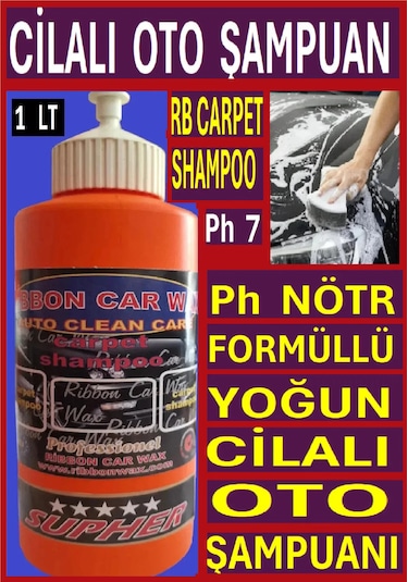 Rb Carpet Ph Nötr Formüllü Cilalı Oto Yıkama Şampuanı 1 Kg