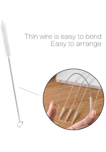 Cc Ggball Straw Fırça Temizleyici 10" Naylon Tüp Temizleyici Şişe Fırça Temizleme Seti 10'lu