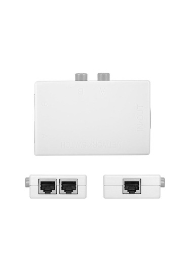 Cbtx UTP STP 2 Portlu RJ45 LAN Ağ Anahtarı Harici Ağ Switcher Box