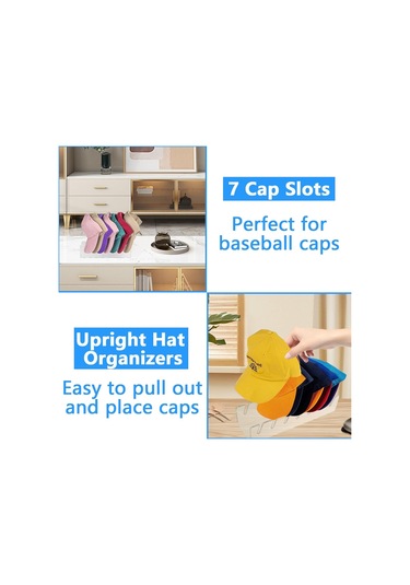 Reedark Akrilik Ev Dekorasyon Şapka Rafı - N Tipi, Şeffaf, 7 Şapka Kapasitesi, 290x76x58mm, 1 Adet - Giyim Aksesuarı Saklama Ve Gösterim Rafı Şeffaf