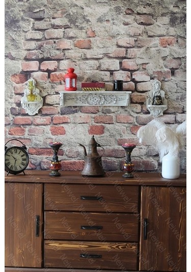 Neiwel Vintage Duen Eskitme Beyaz Raf