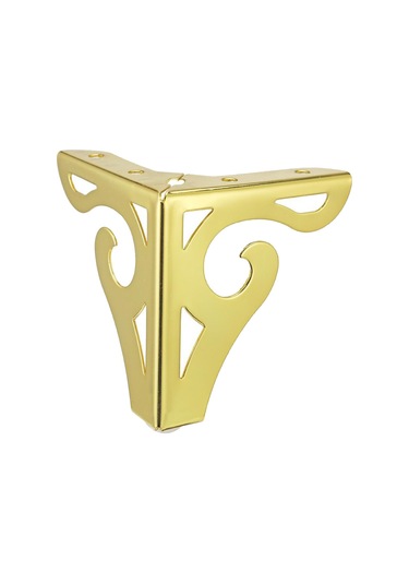 Suntek Magideal 4 Adet Oymalı Metal Mobilya Ayakları Ayak 10 CM Altın