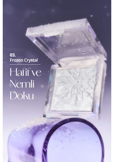 Mikro İnci Tanecikleriyle Yoğun Işıltı Sağlayan Highlighter Clıo Prism Highlighter 03 Frozen Crystal 74517957