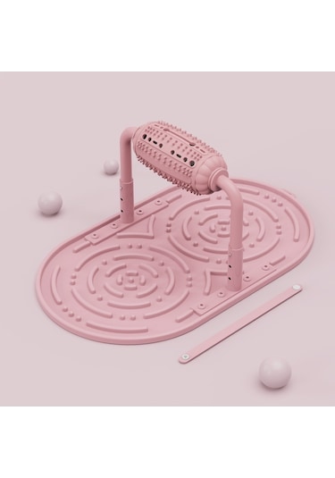 Cbtx Cw312 Pet Rulo Gıda Sızıntısı Köpek Puzzle Ayarlanabilir Besleyici Pembe