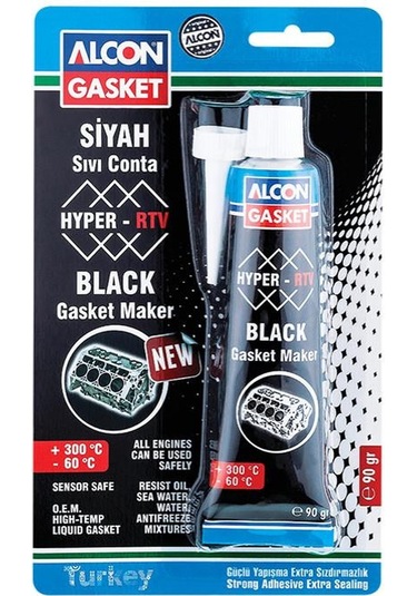 Alcon Hyper-rtv Nötr Sıvı Conta M-3304 Siyah 90 Gr