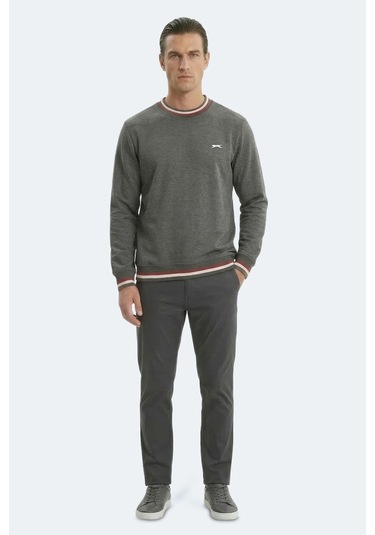 Slazenger Keystone I Erkek Antrasit Sweatshırt