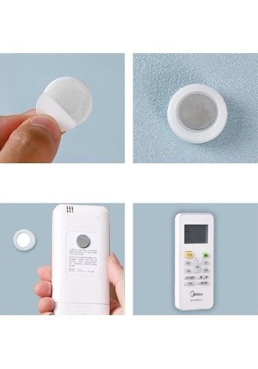 Mıknatıslı Çok Amaçlı Kumanda, Telefon Tutucu 2 Adet Beyaz