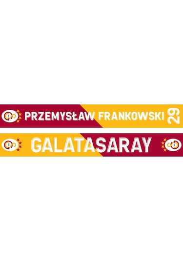 Galatasaray Przemyslaw Frankowski Welcome Şal Atkı U251170 Sarı - Kırmızı