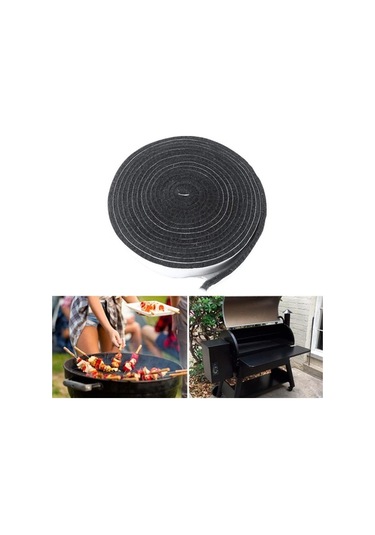 Pazly Yüksek Isı Dayanıklı Barbekü Kapı Kapağı Izgara Contası Yapışkan Sızdırmazlık Bandı