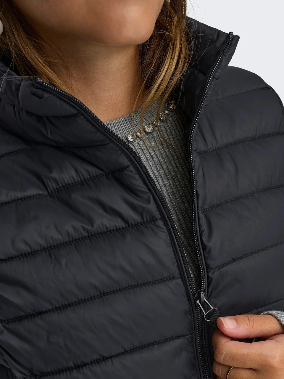 Only 15351970 Kadin Yelek - Siyah Siyah