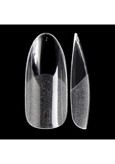 Reedark 360 Adet Abs Tam Kapak Tırnak, 12 Boyut, Yarı Pürüzsüz Şeffaf, Zımbalama Gereksiz, Esnek Kırılmaz, Ev/salon Kullanıma Uygun Saçma Tırnaklar