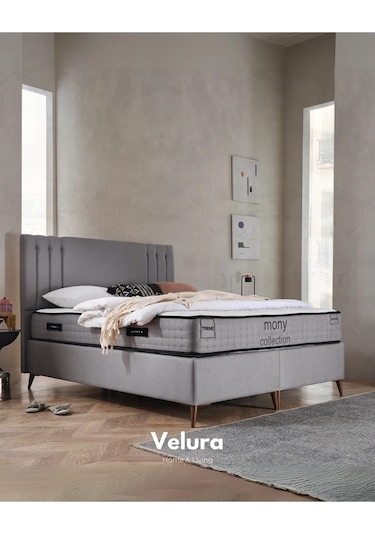 Trend Tek Kişilik Yatak Baza Başlık Seti 140 X 190 140 x 190 CM