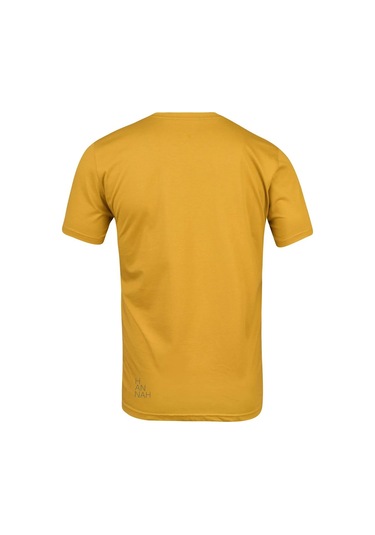 Hannah Ravi Baskılı Erkek T-shirt Sarı
