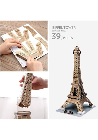 C044H Cubic Fun Eyfel Kulesi 3 Boyutlu Puzzle.